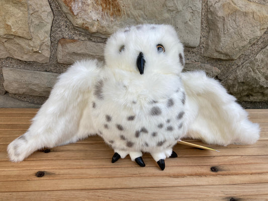 Jouet de marionnette souple - Marionnette à main SNOWY OWL (grande)
