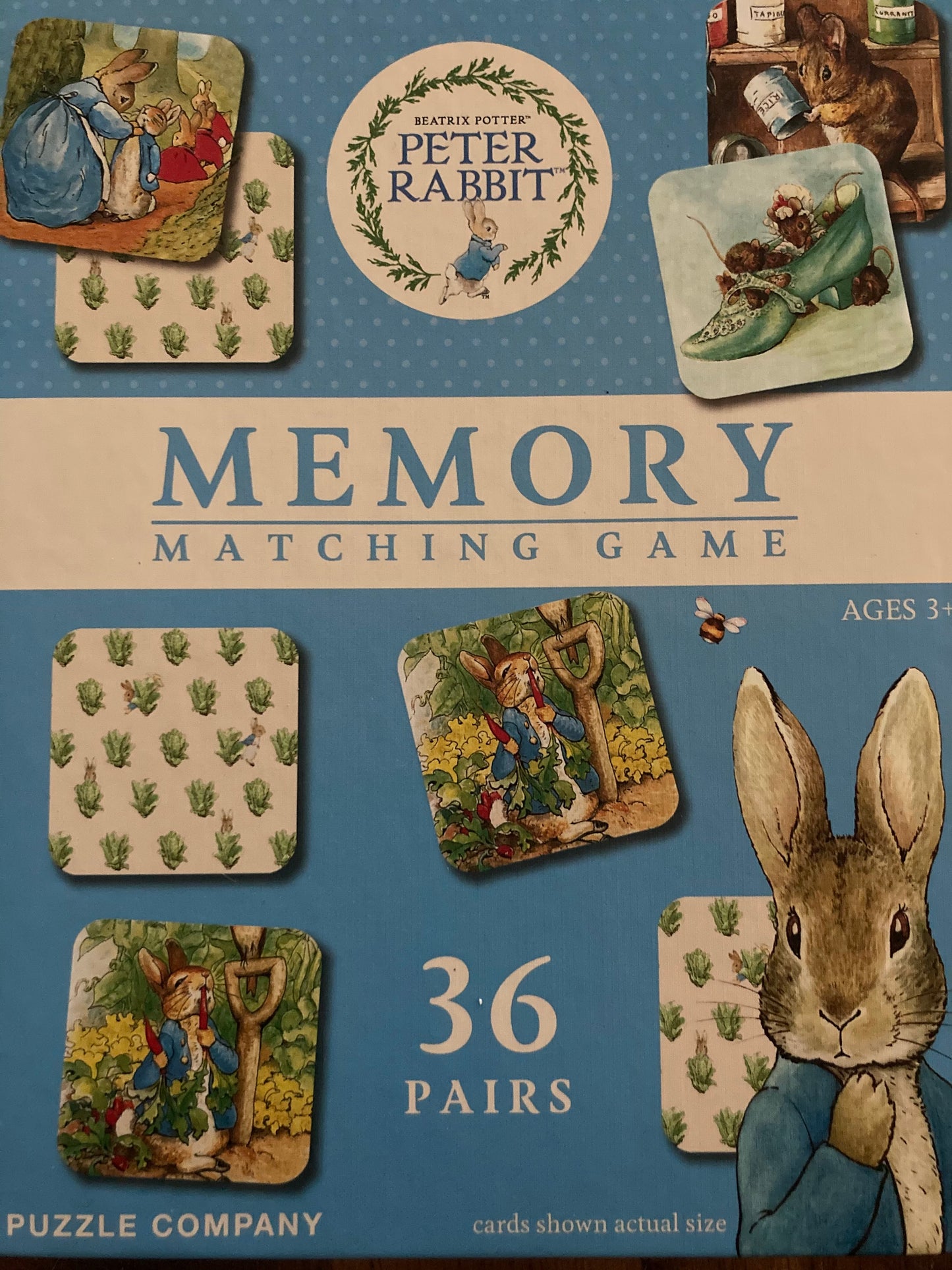 Board Game Set - PETER RABBIT MEMORY MATCHING Game
