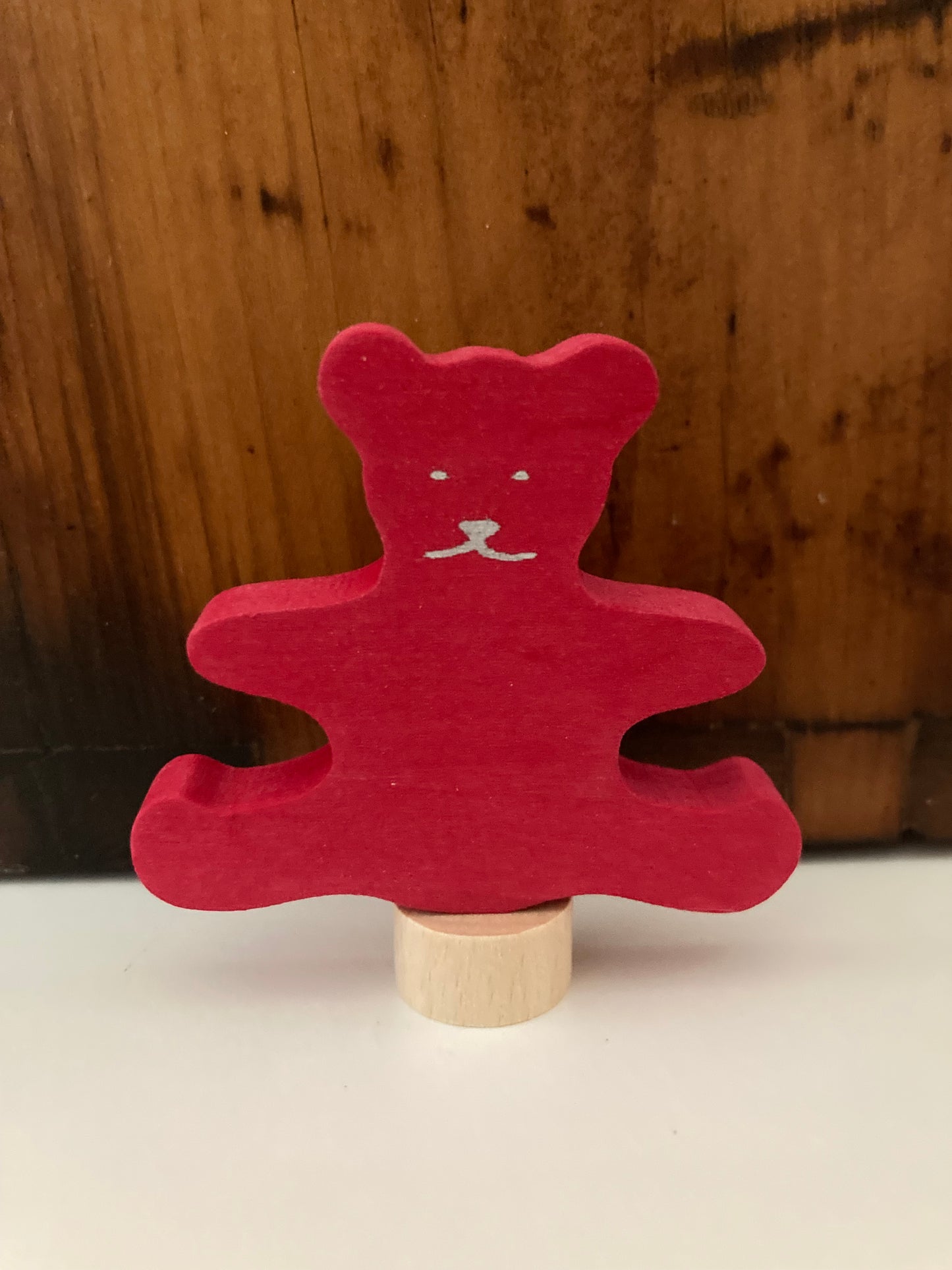 Wooden Deco by Grimm’s - TEDDY BEAR in Red