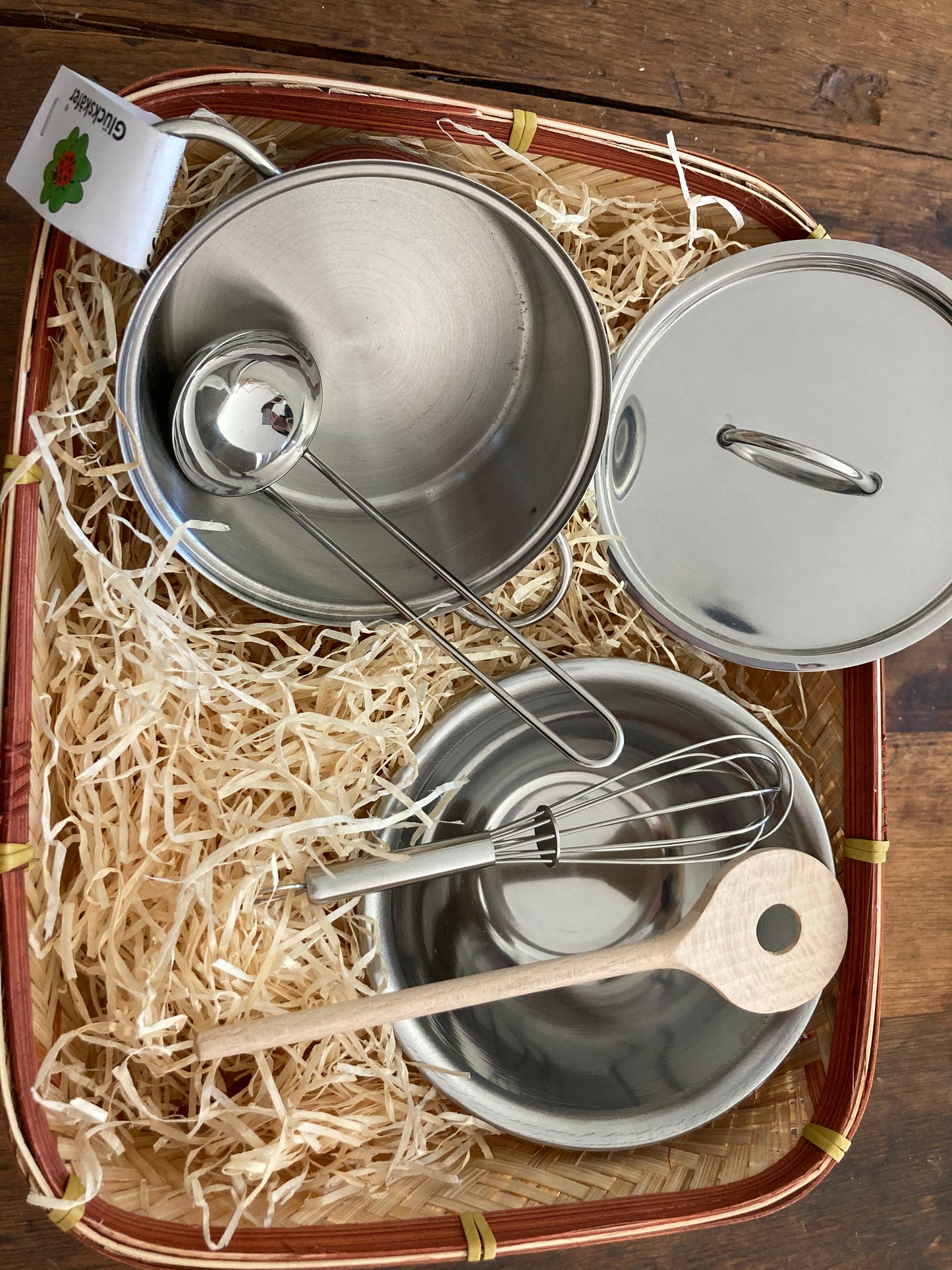 Keeping House - Kitchen STAINLESS COOKING POT, BOWL and UTENSILS