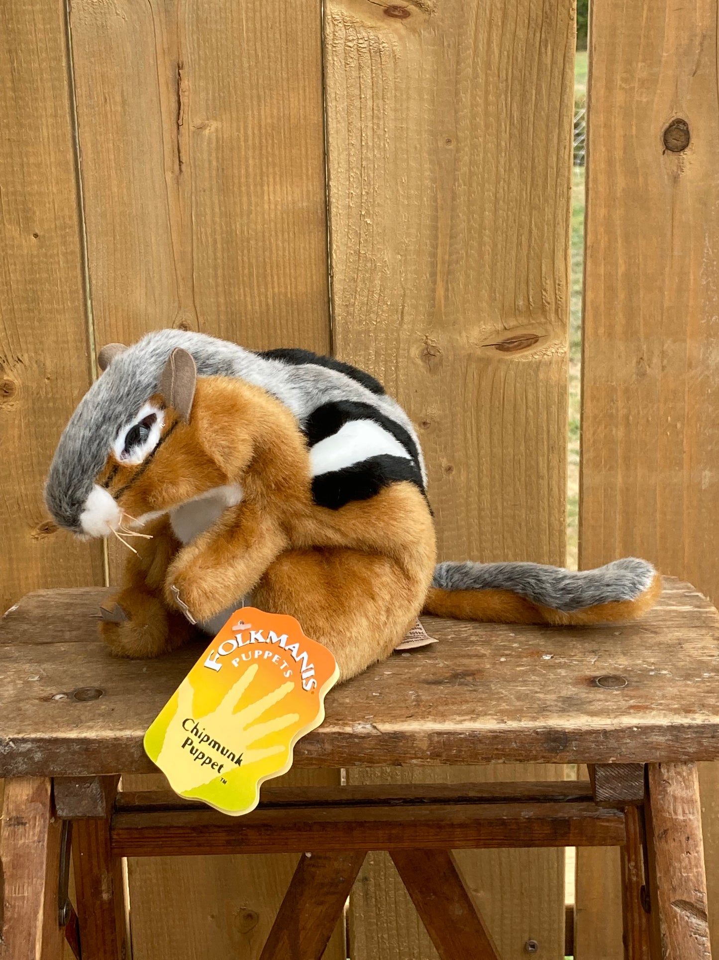 Soft Puppet Toy - CHIPMUNK Hand Puppet (Large)