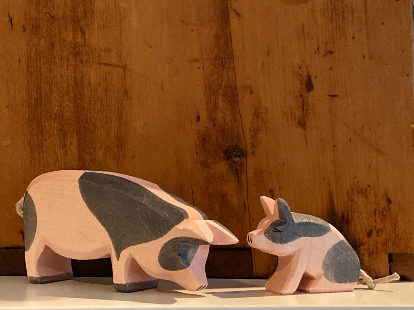 Wooden Dollhouse Play - SPOTTED LITTLE PIGLET