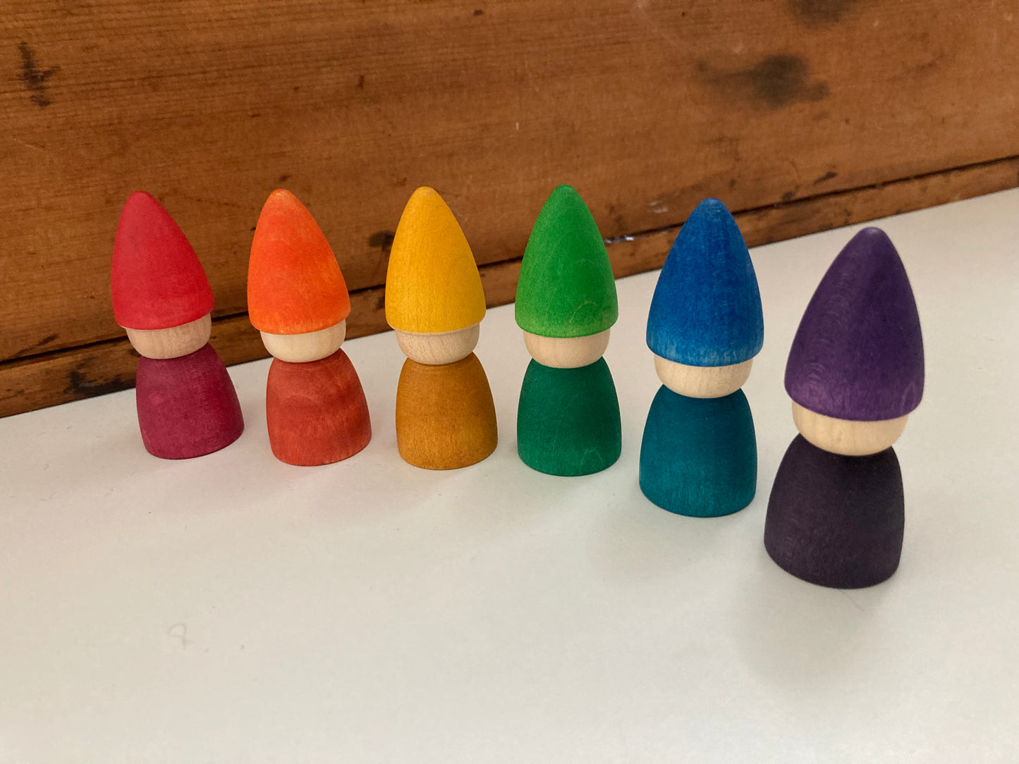 Wooden Toy - RAINBOW TOMTENS by Grapat