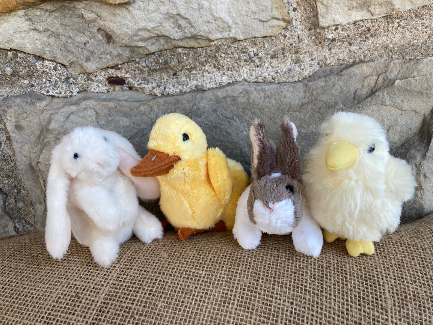 Ensemble de mini marionnettes douces - BÉBÉS ANIMAUX DE PRINTEMPS