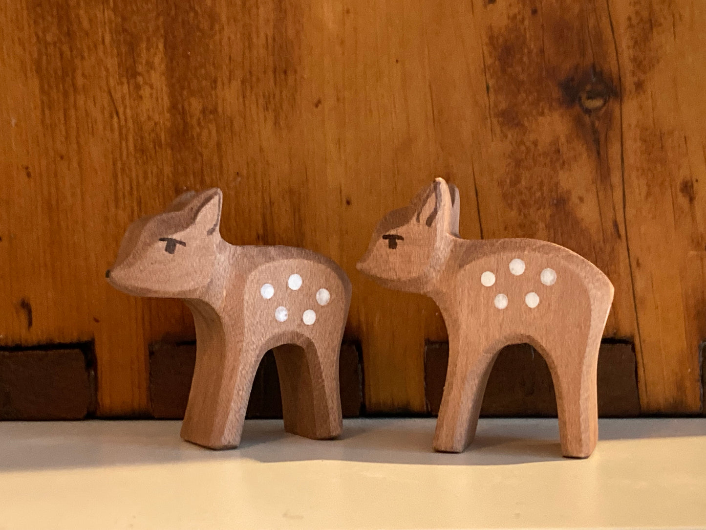 Jeu de maison de poupée en bois - CERF, BÉBÉ FAON