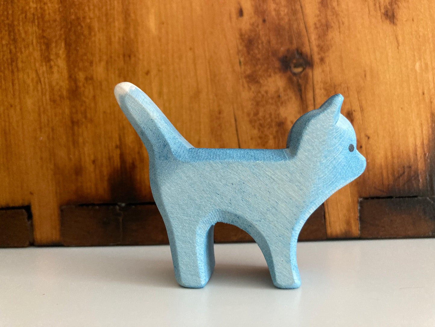 Maison de poupée en bois - CHAT, BLEU DE BRÊME