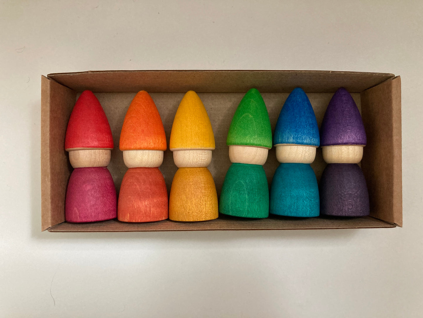 Wooden Toy - RAINBOW TOMTENS by Grapat