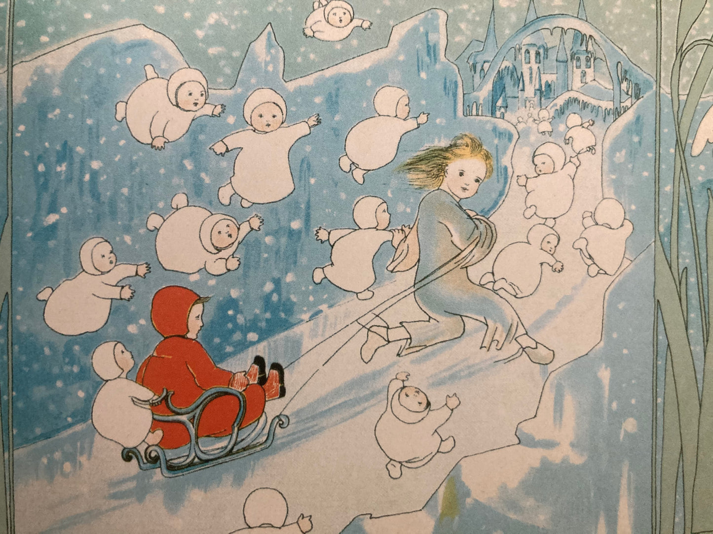 Livre d'images pour enfants - L'HISTOIRE DES ENFANTS DES NEIGES, format mini