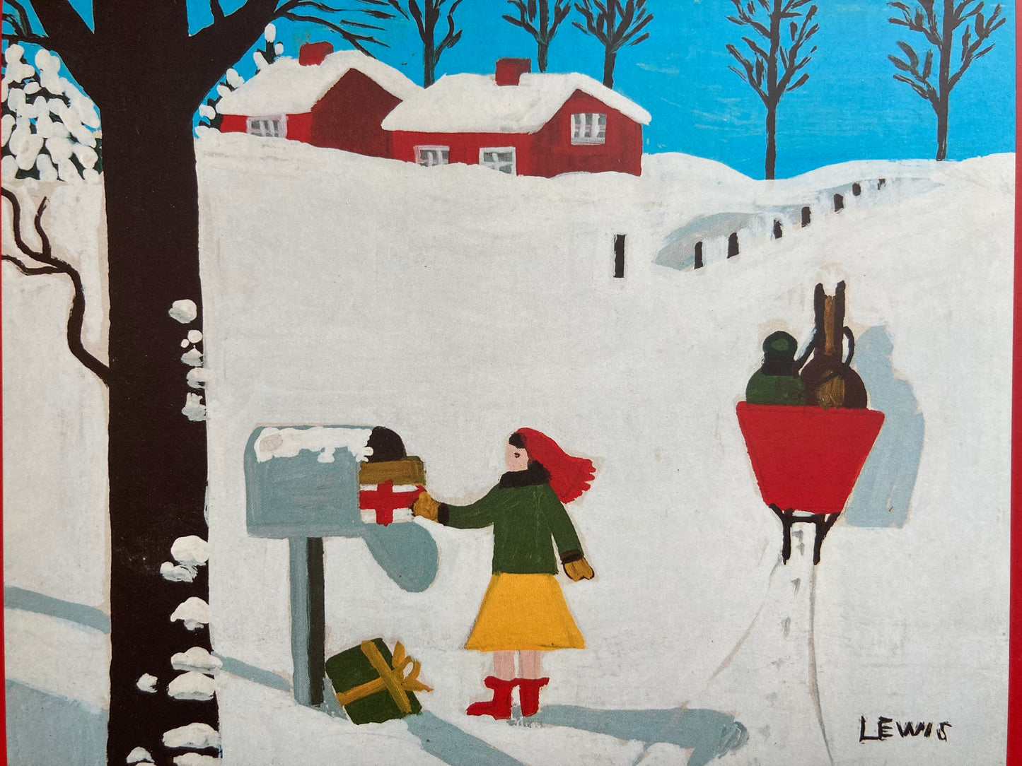 Livre d'images pour enfants - L'art de Maud Lewis à NOËL AVEC LE COURRIER RURAL