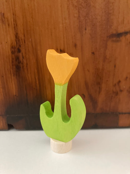 Wooden Deco by Grimm’s - FLOWER in YELLOW, TULIP