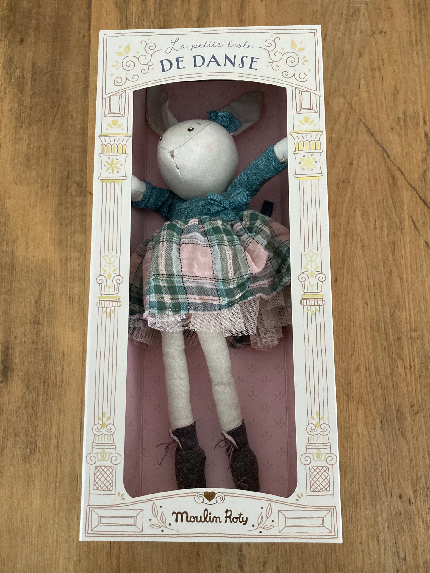 Soft Doll - RAG RABBIT DOLL, in a skirt (14 inches)