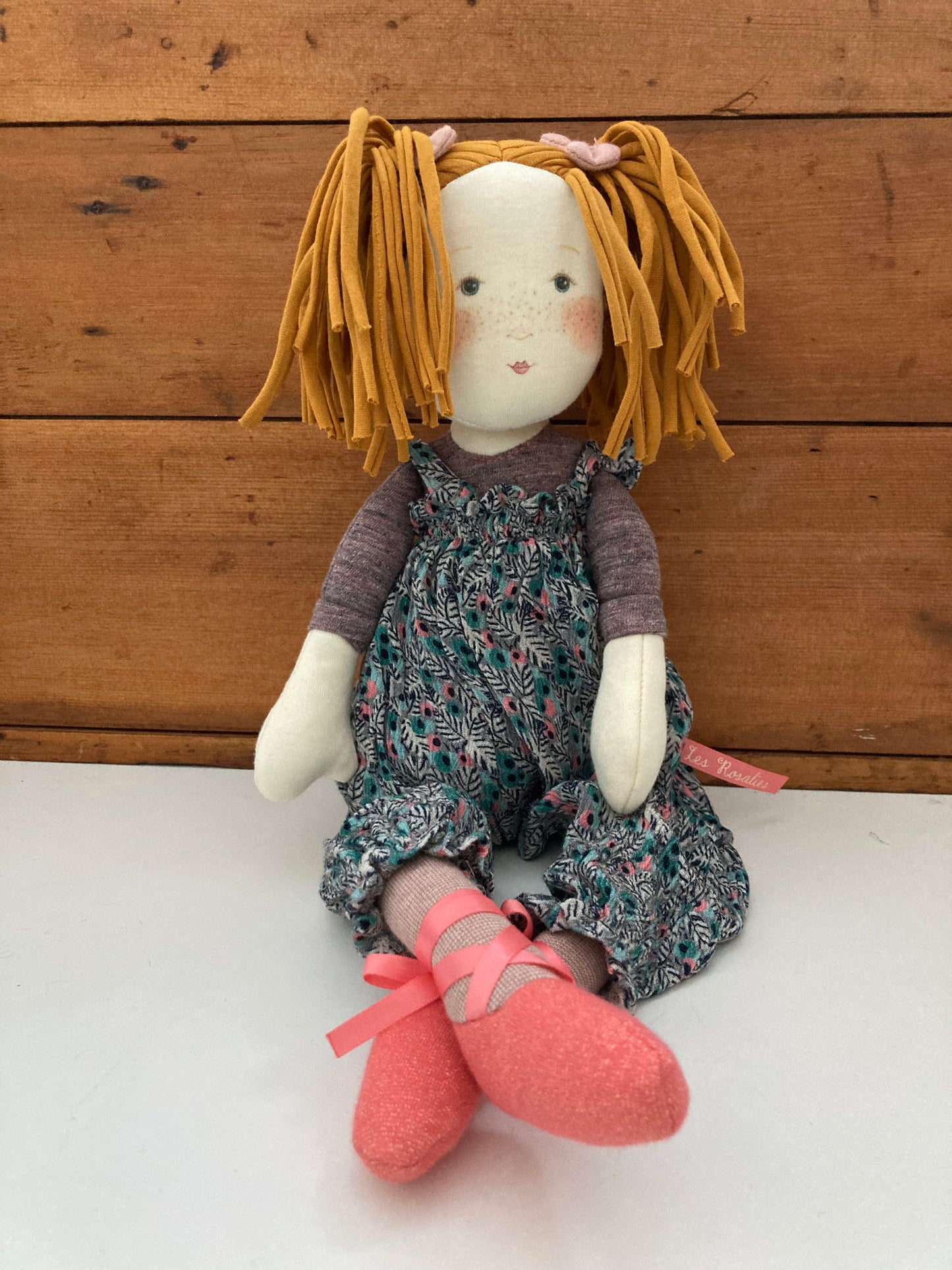 Soft Doll - RAG DOLL, in overalls (18inches)