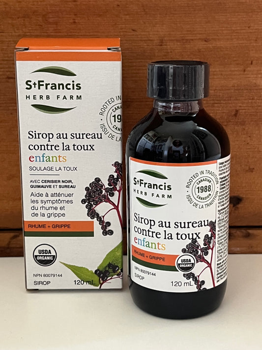 Sirop pour la toux au sureau - Adultes - St. Francis Herb Farm