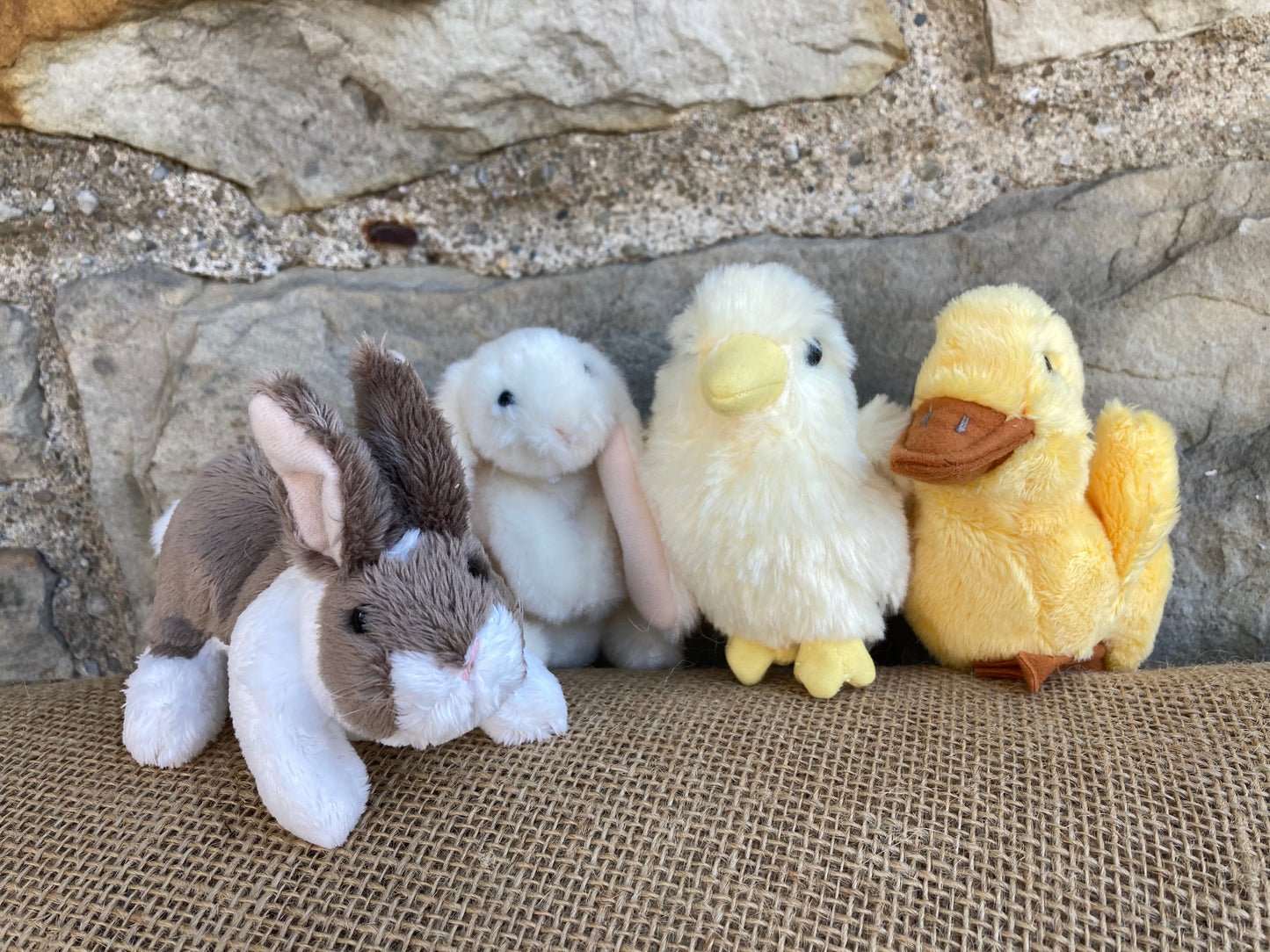 Ensemble de mini marionnettes douces - BÉBÉS ANIMAUX DE PRINTEMPS