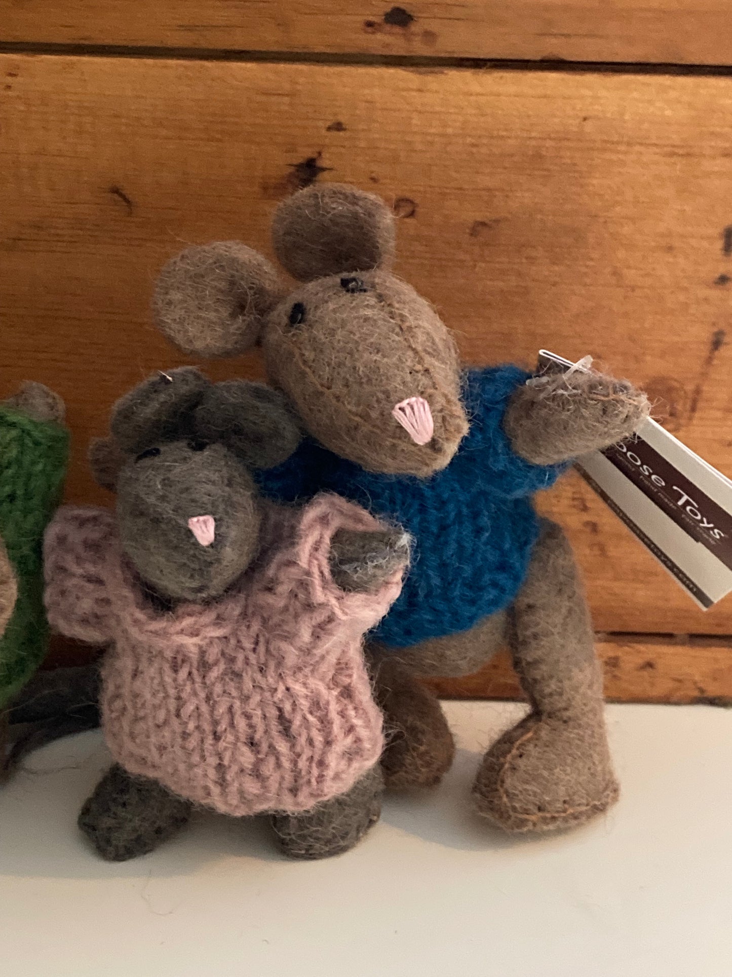 Dollhouse Play - Wool Felted MOUSE FAMILY