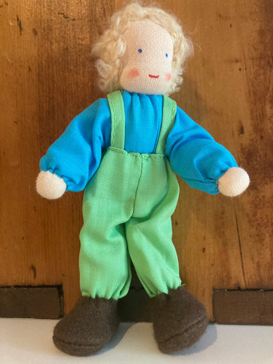 Dollhouse Waldorf Doll - GRIMM’S LIME CHILD in PANTS