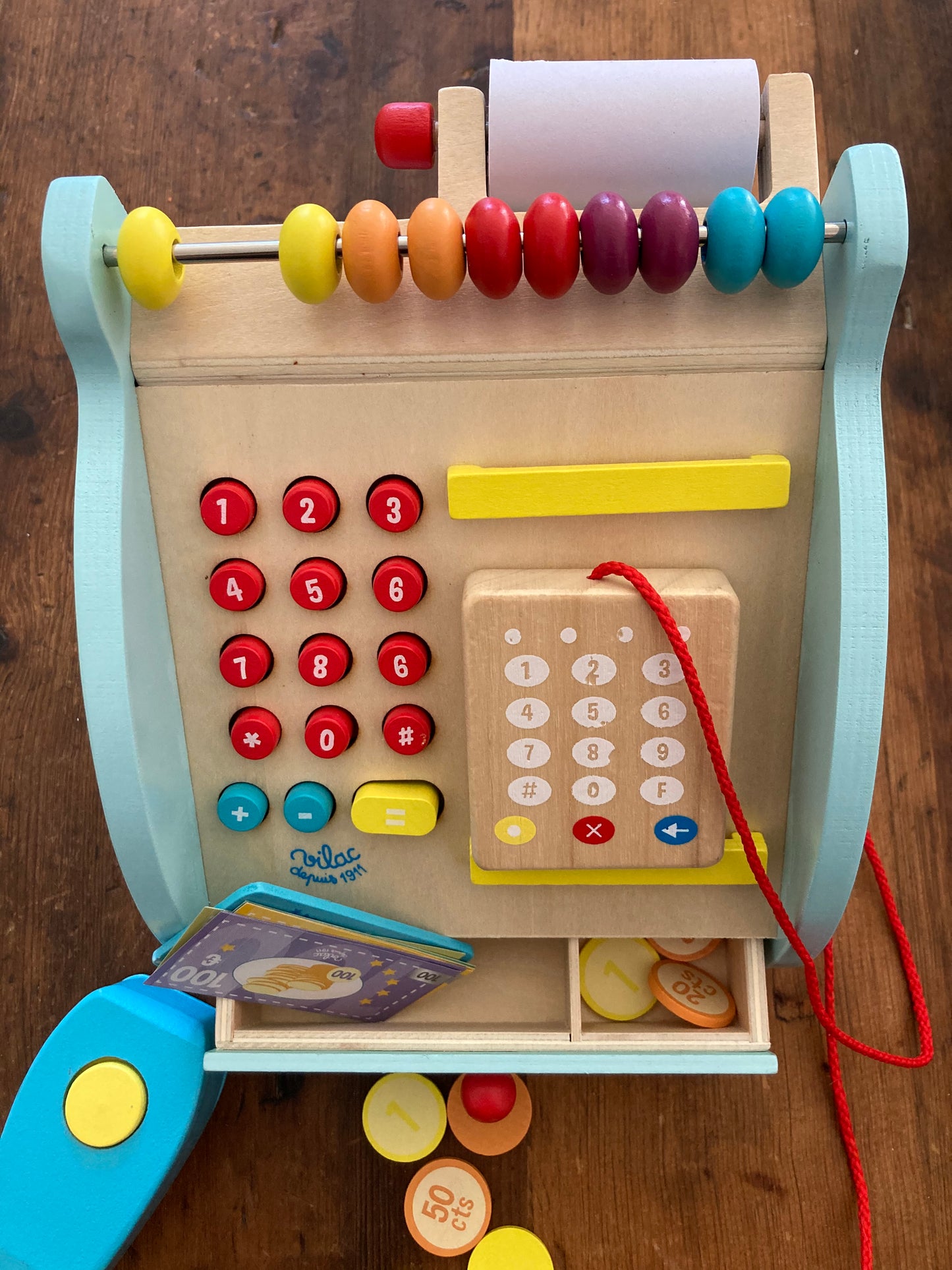 Keeping House Play - Wooden Toy CASH REGISTER