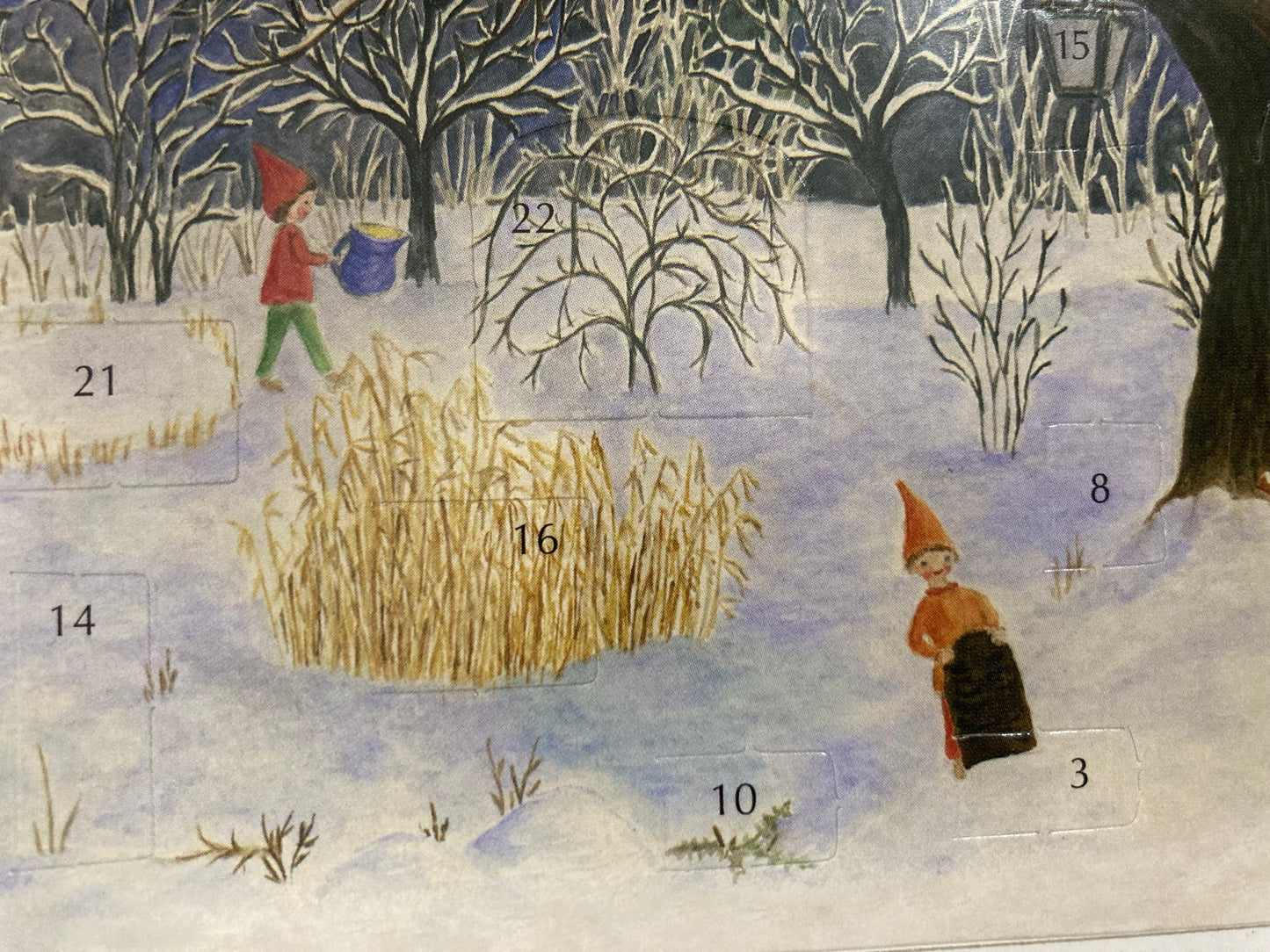 Advent Calendar Greeting Card - CHRISTMAS AT THE OLD OAK TREE