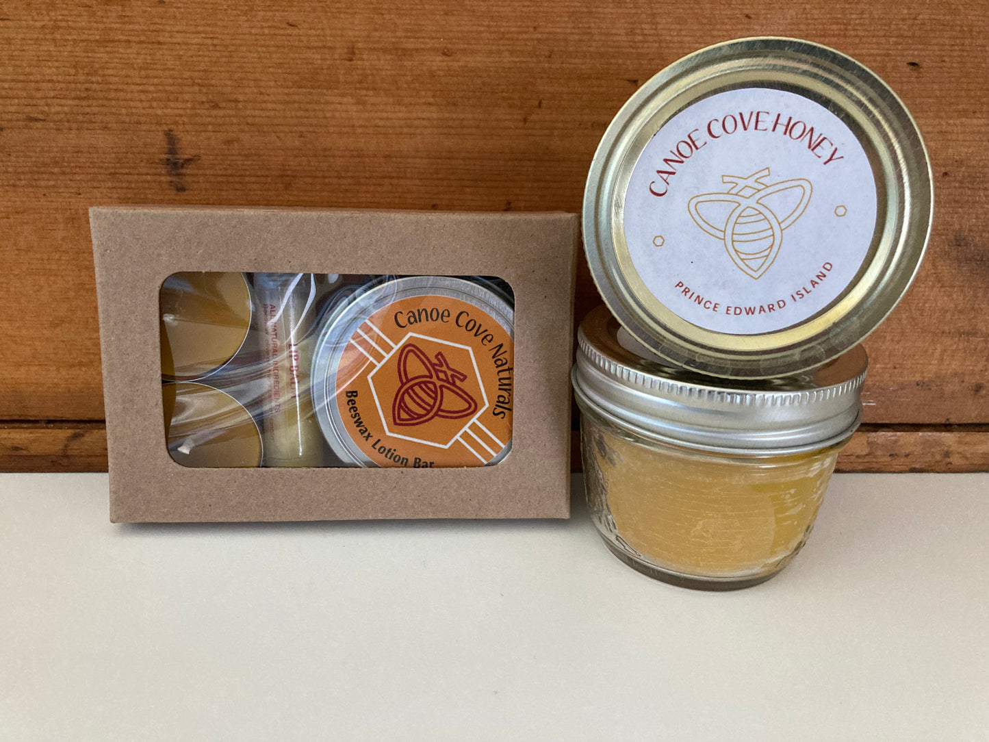 Beeswax Canoe Cove LUXURY CARE KIT, with 2 Tealight Candles - EcoHome