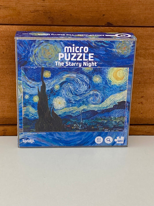 Puzzle - LA NUIT ÉTOILÉE de Van Gogh (Micro puzzle) 600 pièces !