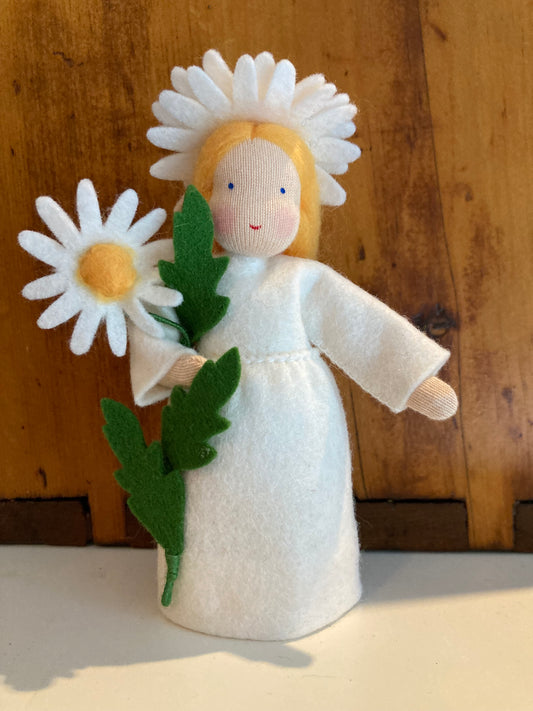 Waldorf Nature Table Doll - DAISY-MARGUERITE FLOWER