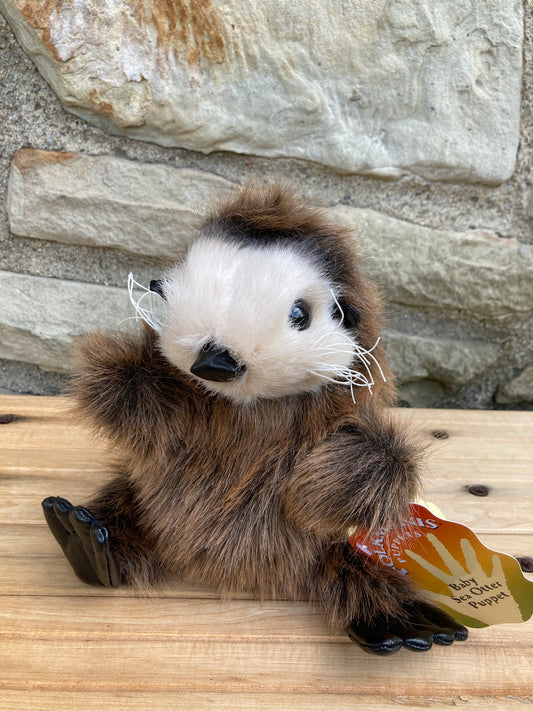 Soft Puppet Toy - Baby SEA OTTER Hand Puppet