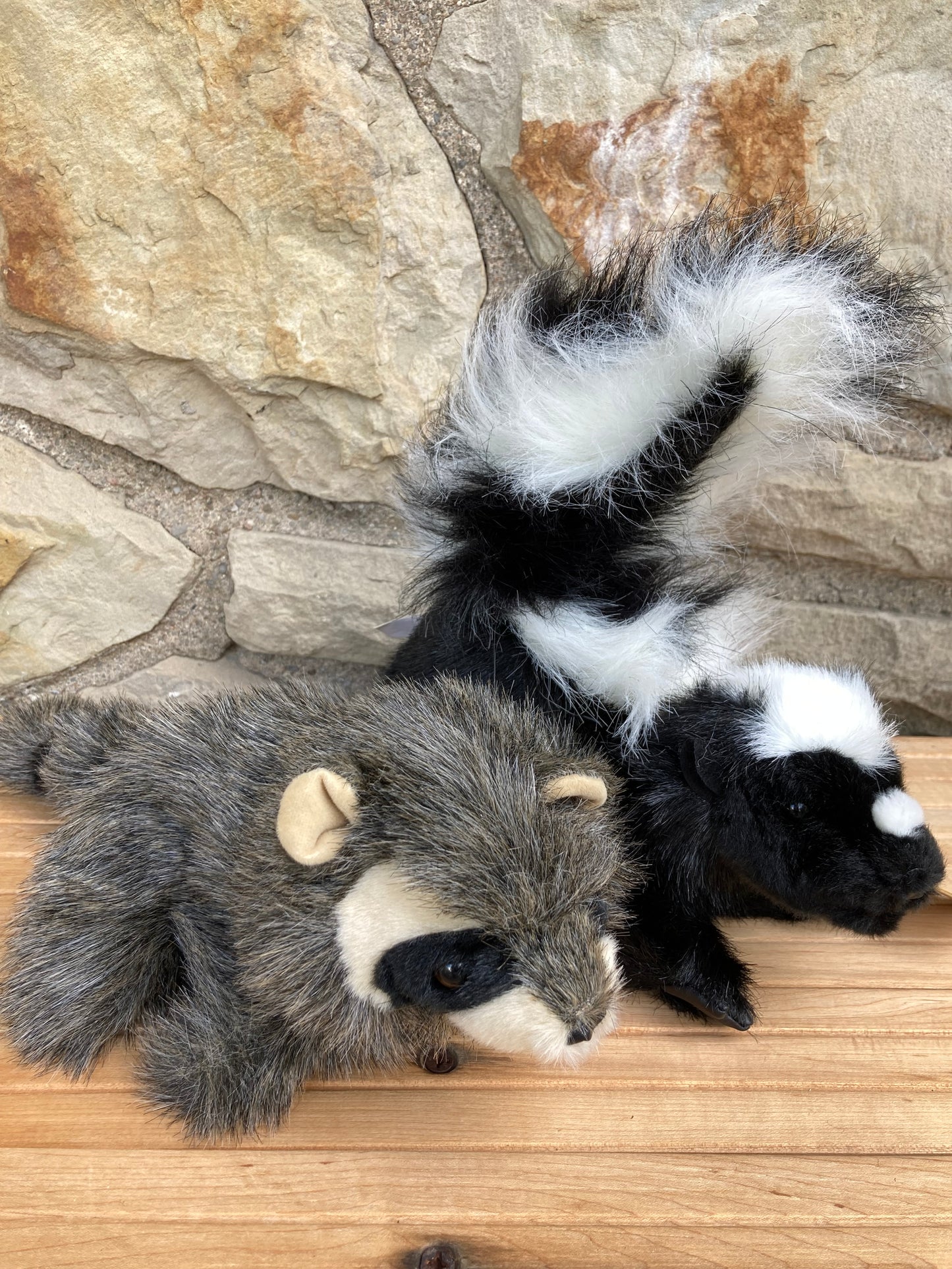 Soft Puppet Toy - STRIPED SKUNK Hand Puppet
