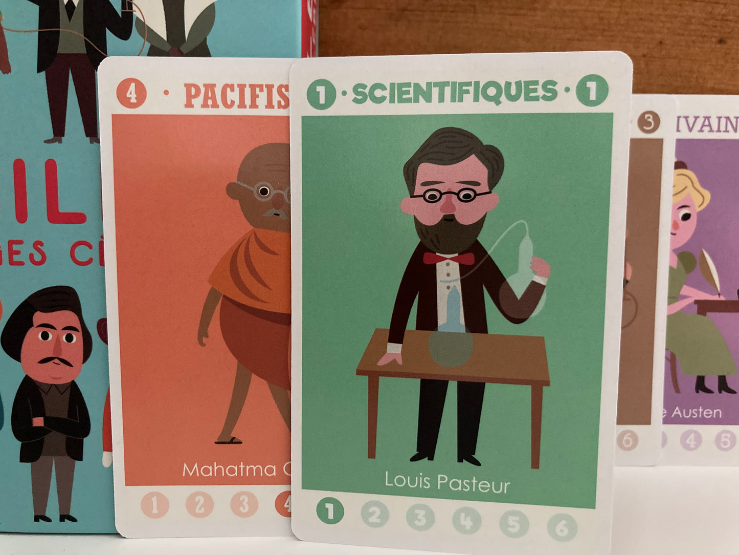 Educational Card Activity Set - FAMOUS PEOPLE CARD GAME (in French!)