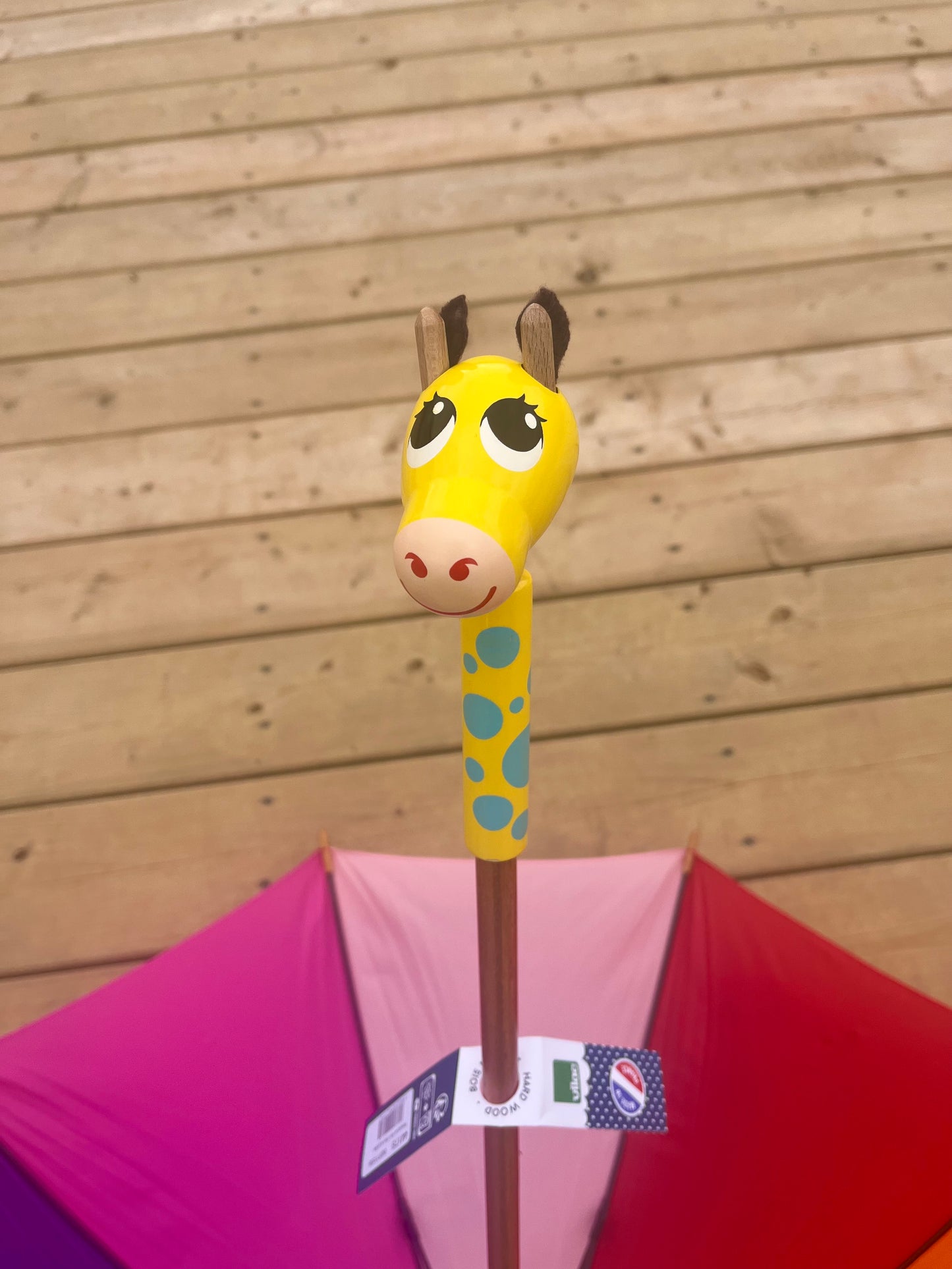 Child's UMBRELLA - RAINBOW GIRAFFE