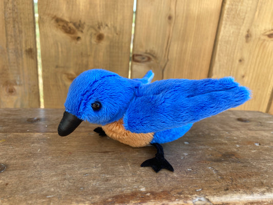 Soft Toy Finger Puppet - BLUEBIRD