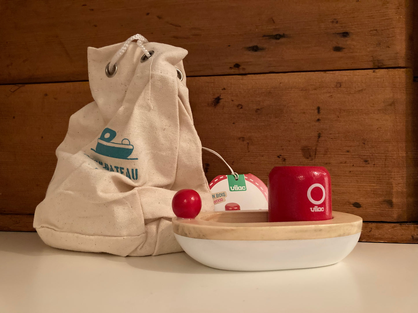 Wooden Toy - LITTLE BOAT for BATH-TIME!