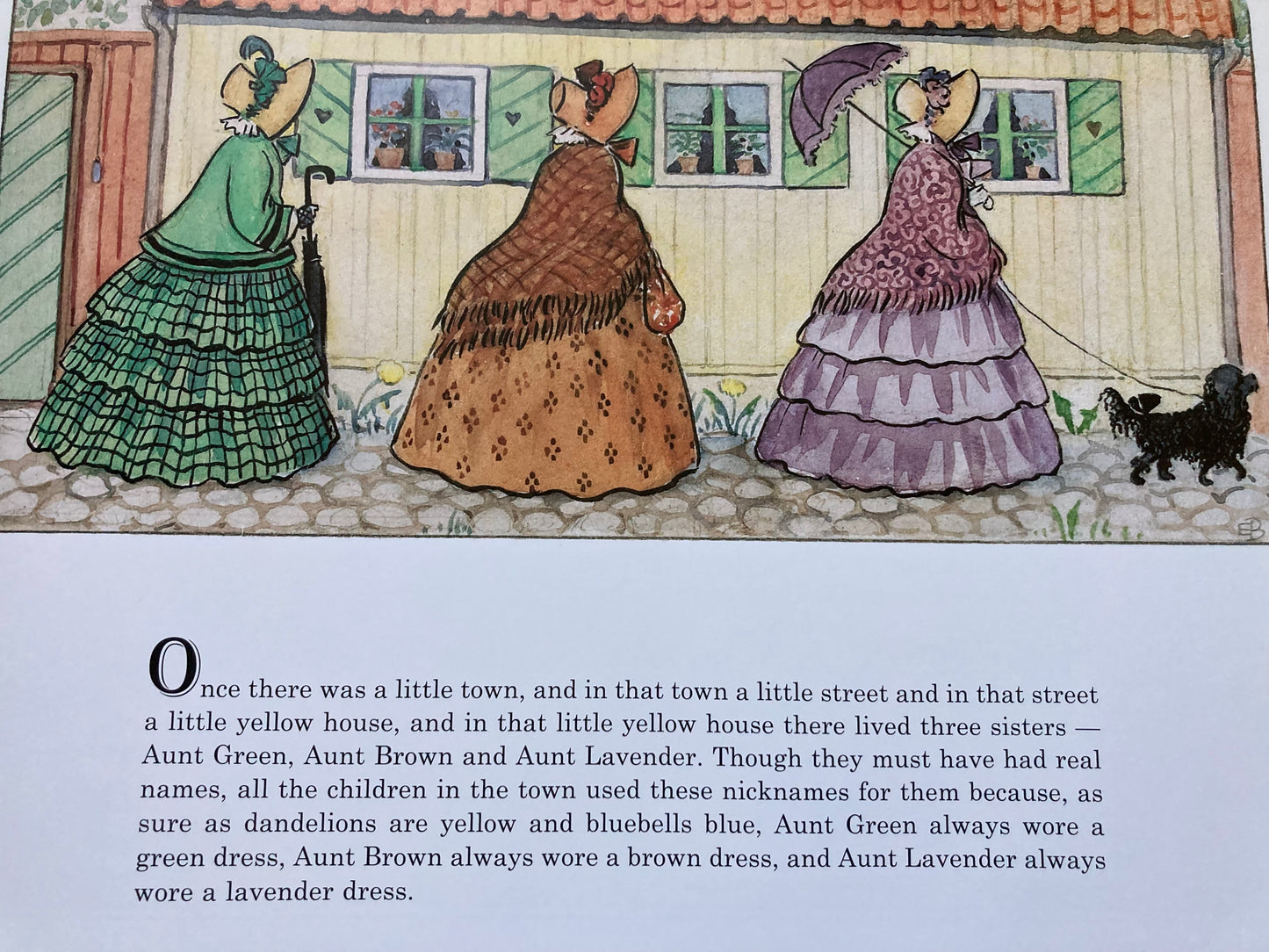 Livre d'images pour enfants - TANTE VERTE, TANTE BROWN et TANTE LAVANDE