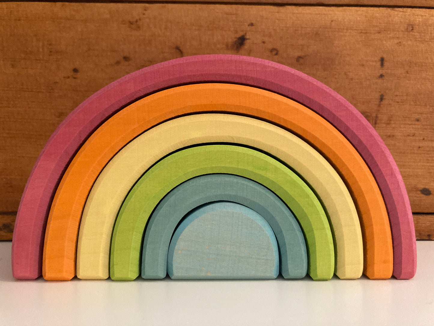 Wooden Toy - PASTEL TUNNEL 6 pieces