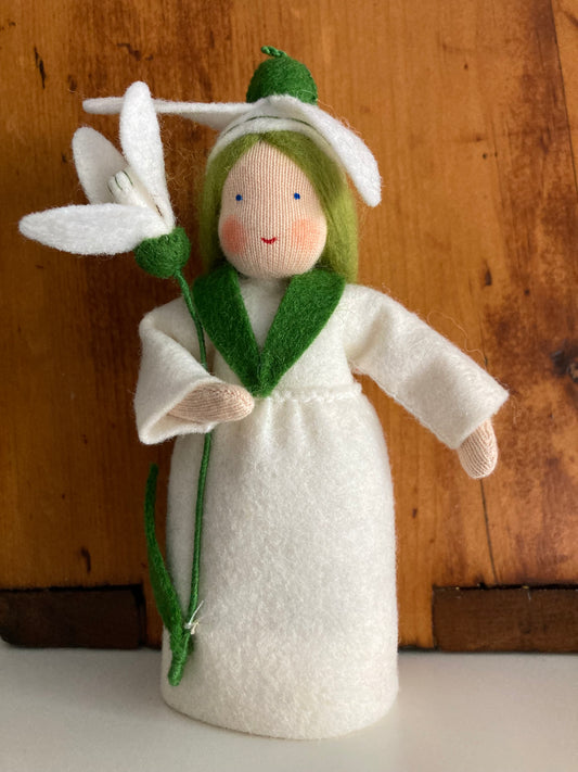 Waldorf Nature Table Doll - SNOWDROP FLOWER