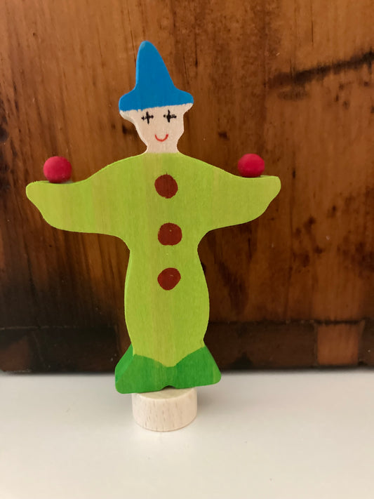 Wooden Deco by Grimm’s - CLOWN in Green