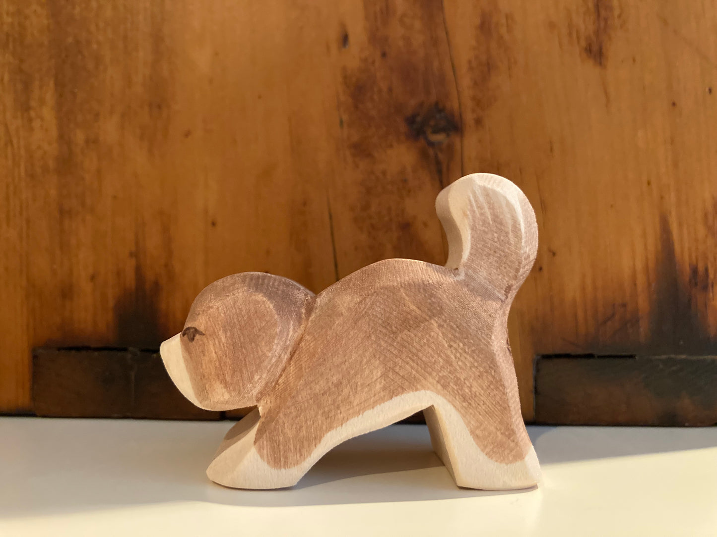 Wooden Dollhouse Play - SAINT BERNARD DOG PUPPY