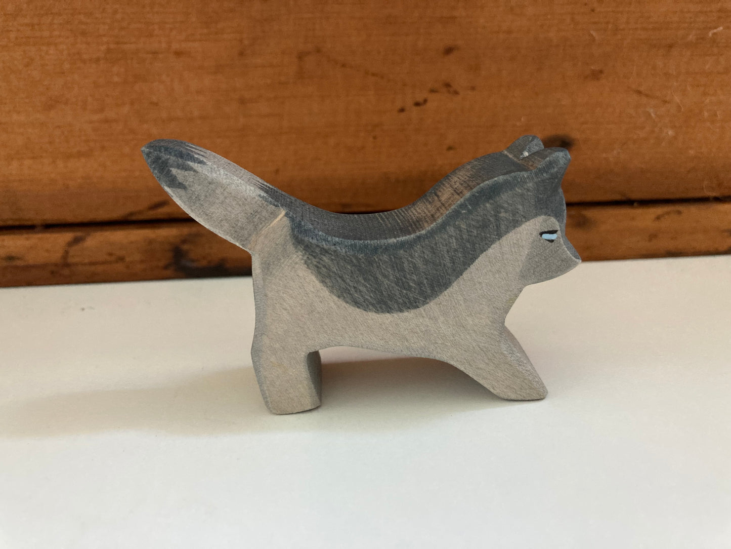 Wooden Dollhouse Play - WOLF CUB, running