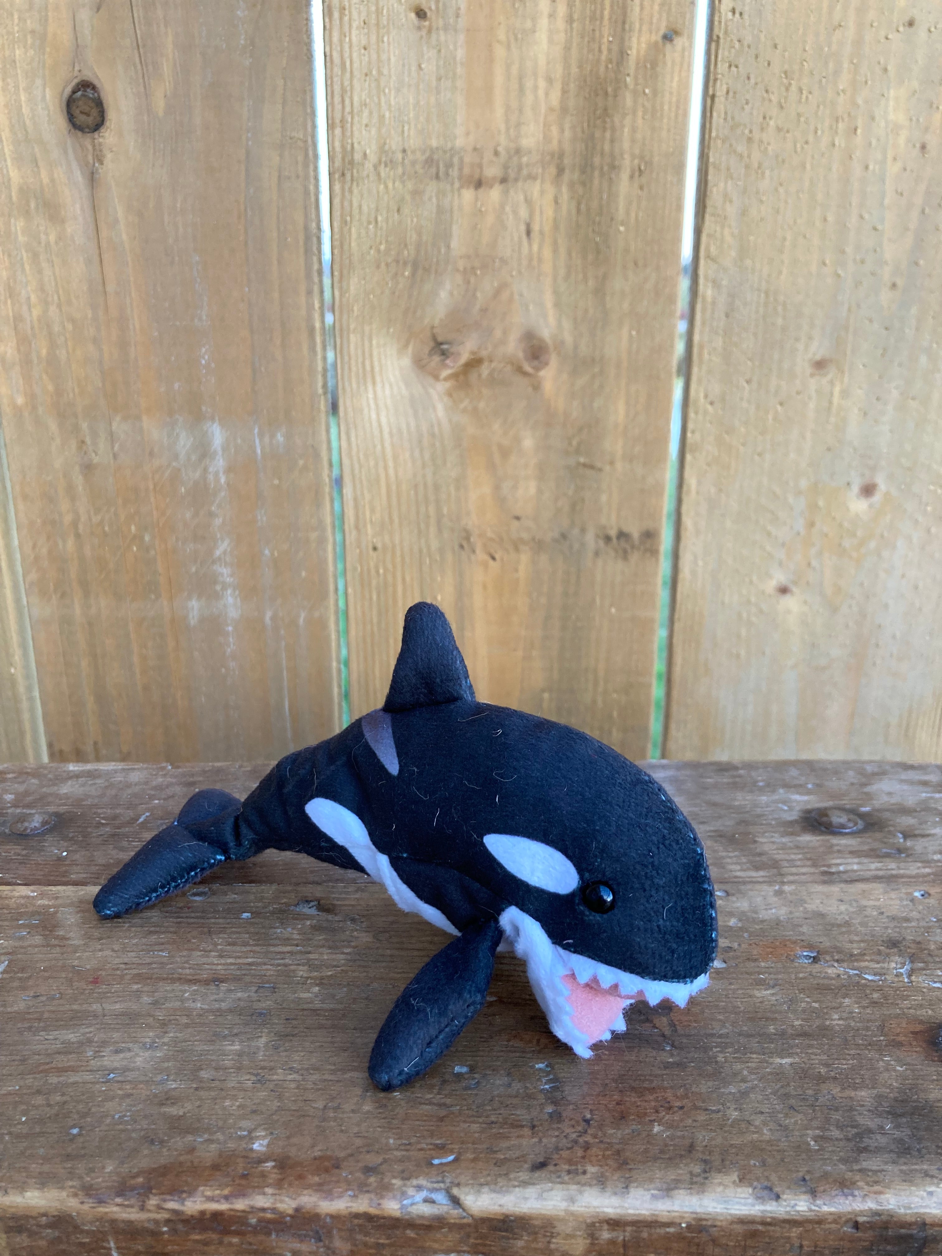 Soft Toy Finger Puppet ORCA Killer Whale