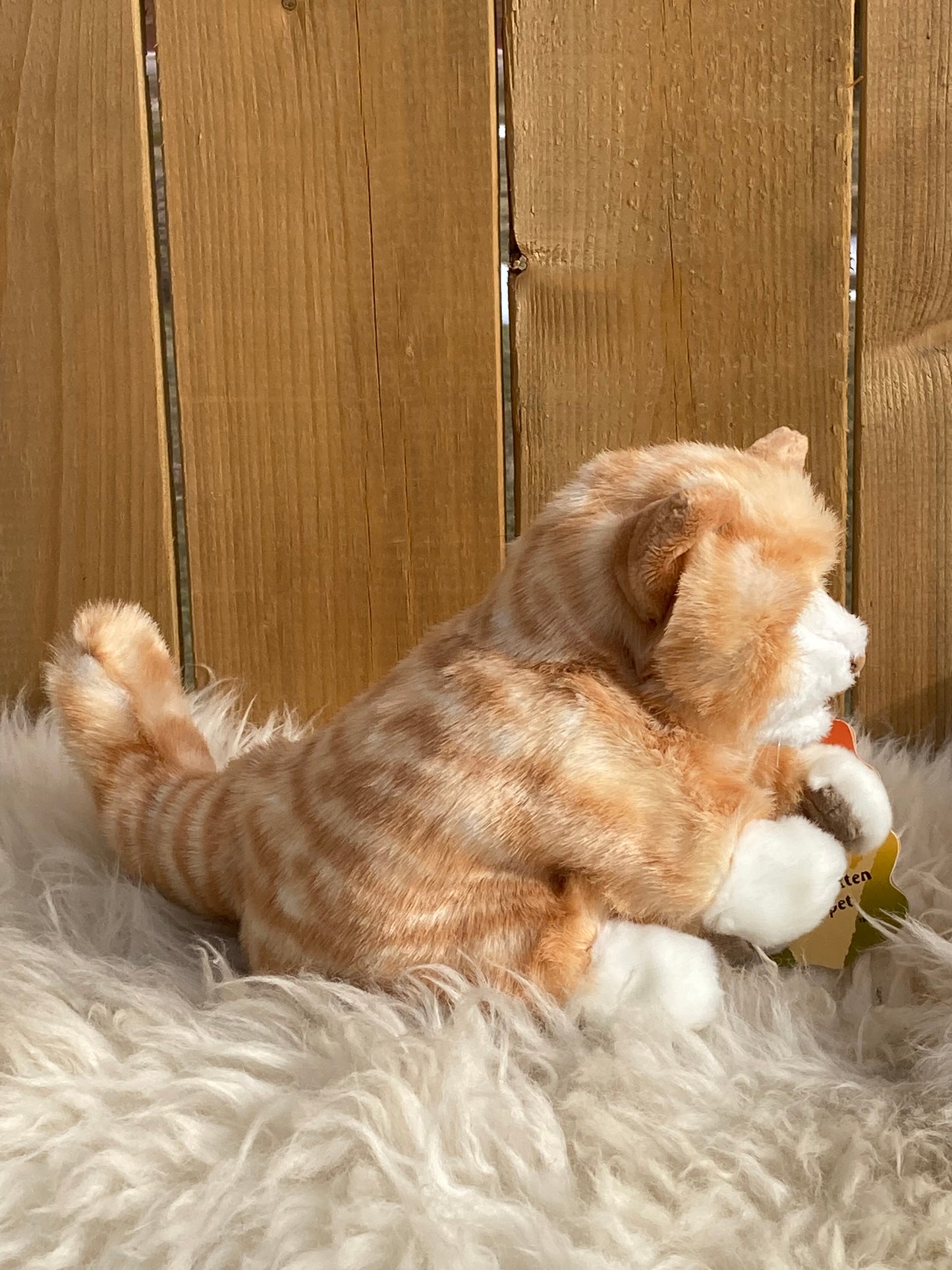 Soft Puppet Pet - ORANGE TABBY KITTEN Hand Puppet