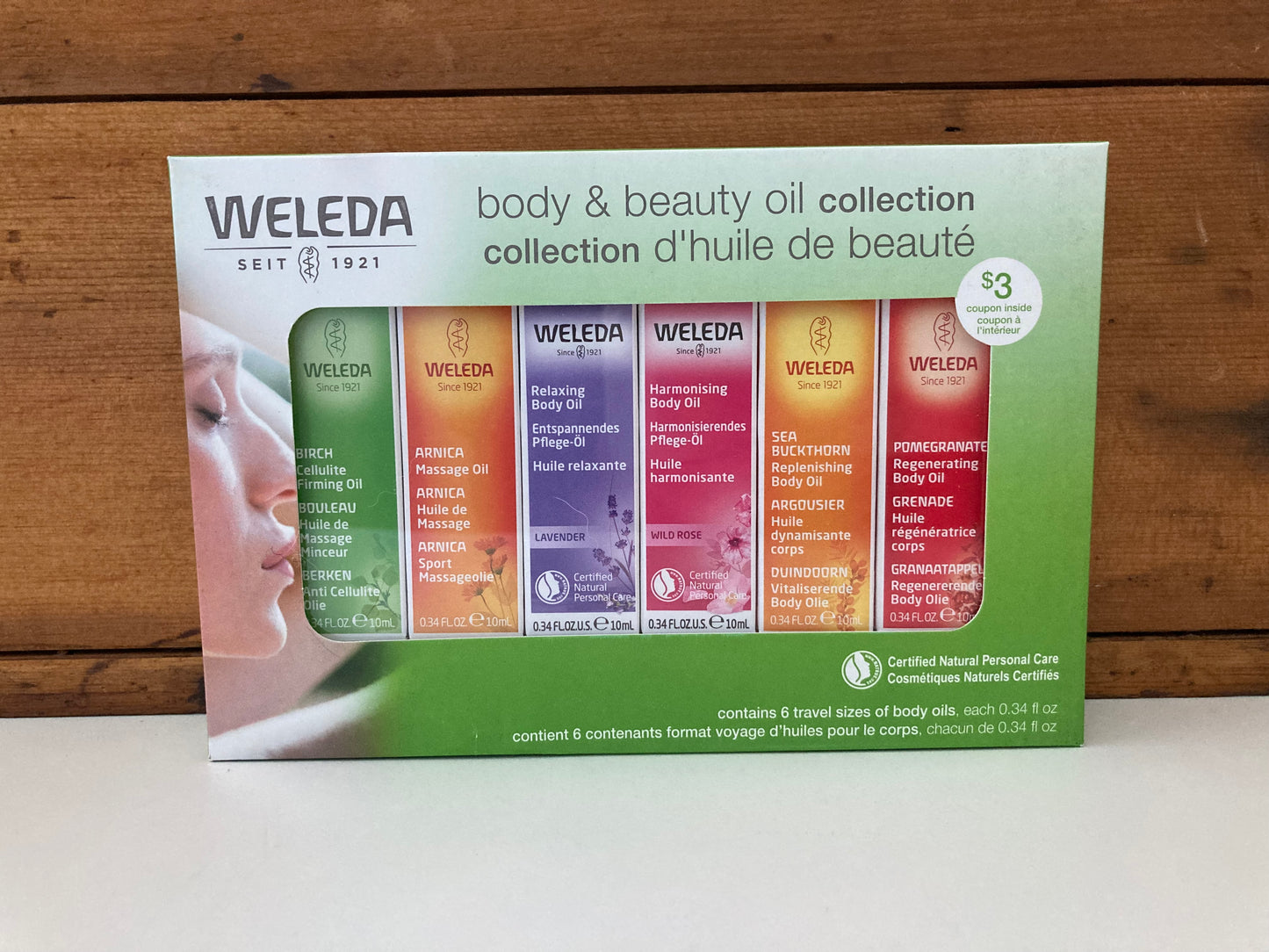 Weleda COLLECTION D'HUILES CORPORELLES COFFRET CADEAU, 6 huiles