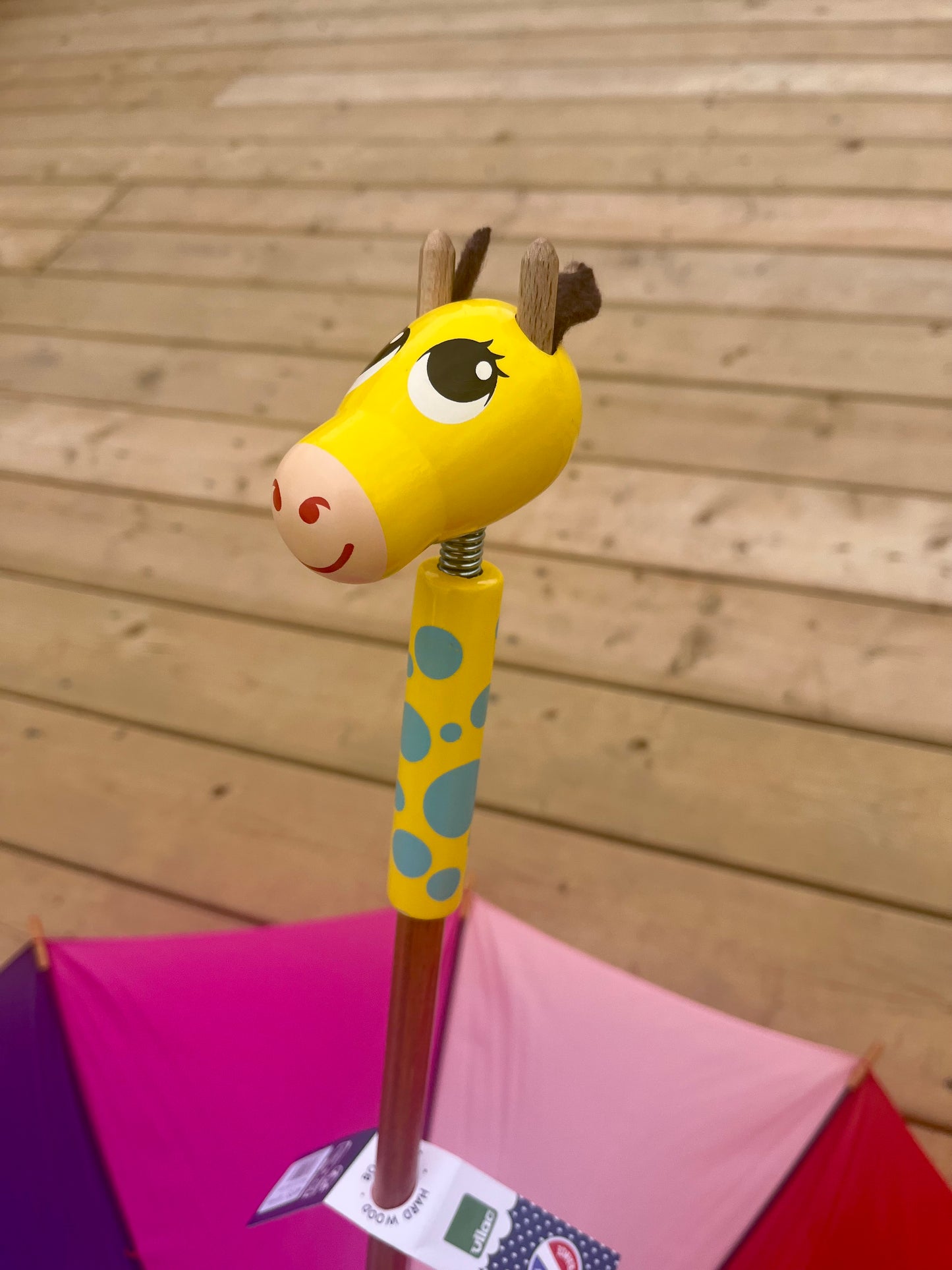 Child's UMBRELLA - RAINBOW GIRAFFE