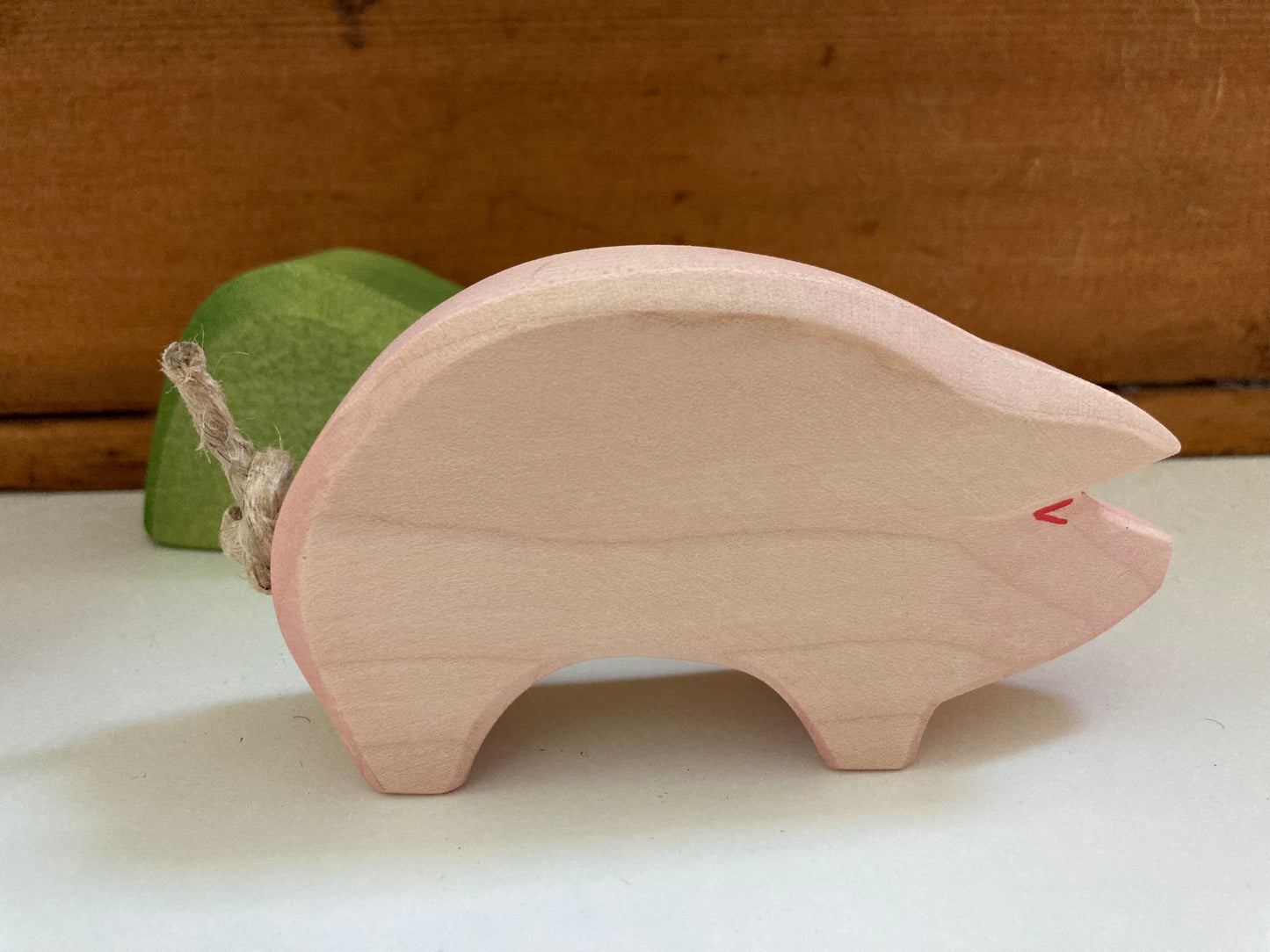 Wooden Dollhouse Play - PINK PIG, Large