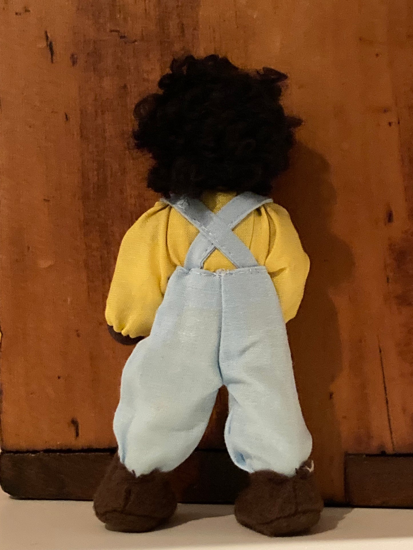 Dollhouse Waldorf Doll - Grimm's EBONY CHILD in PANTS