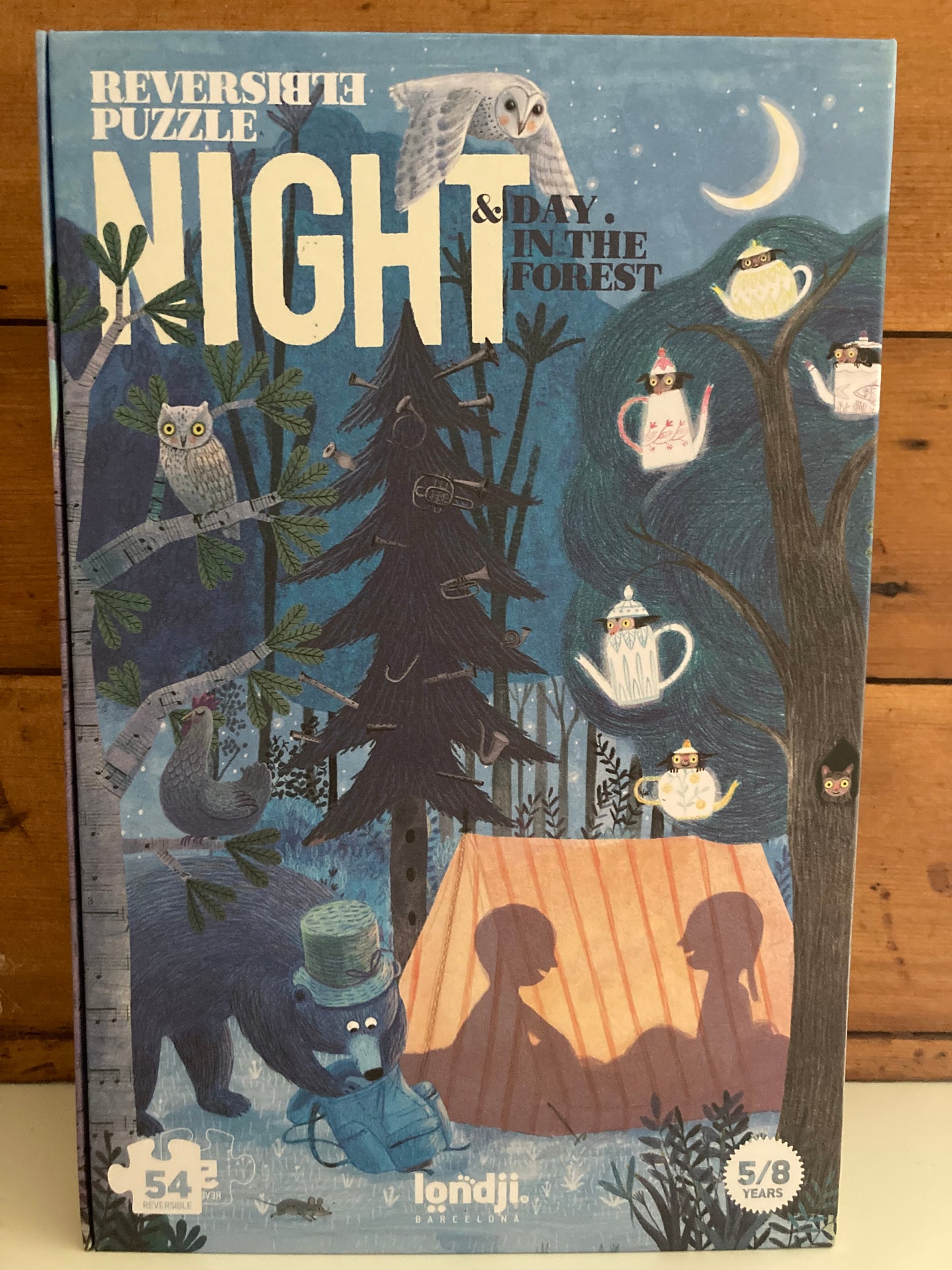 Puzzle - NIGHT&DAY IN THE FOREST, Reversible!