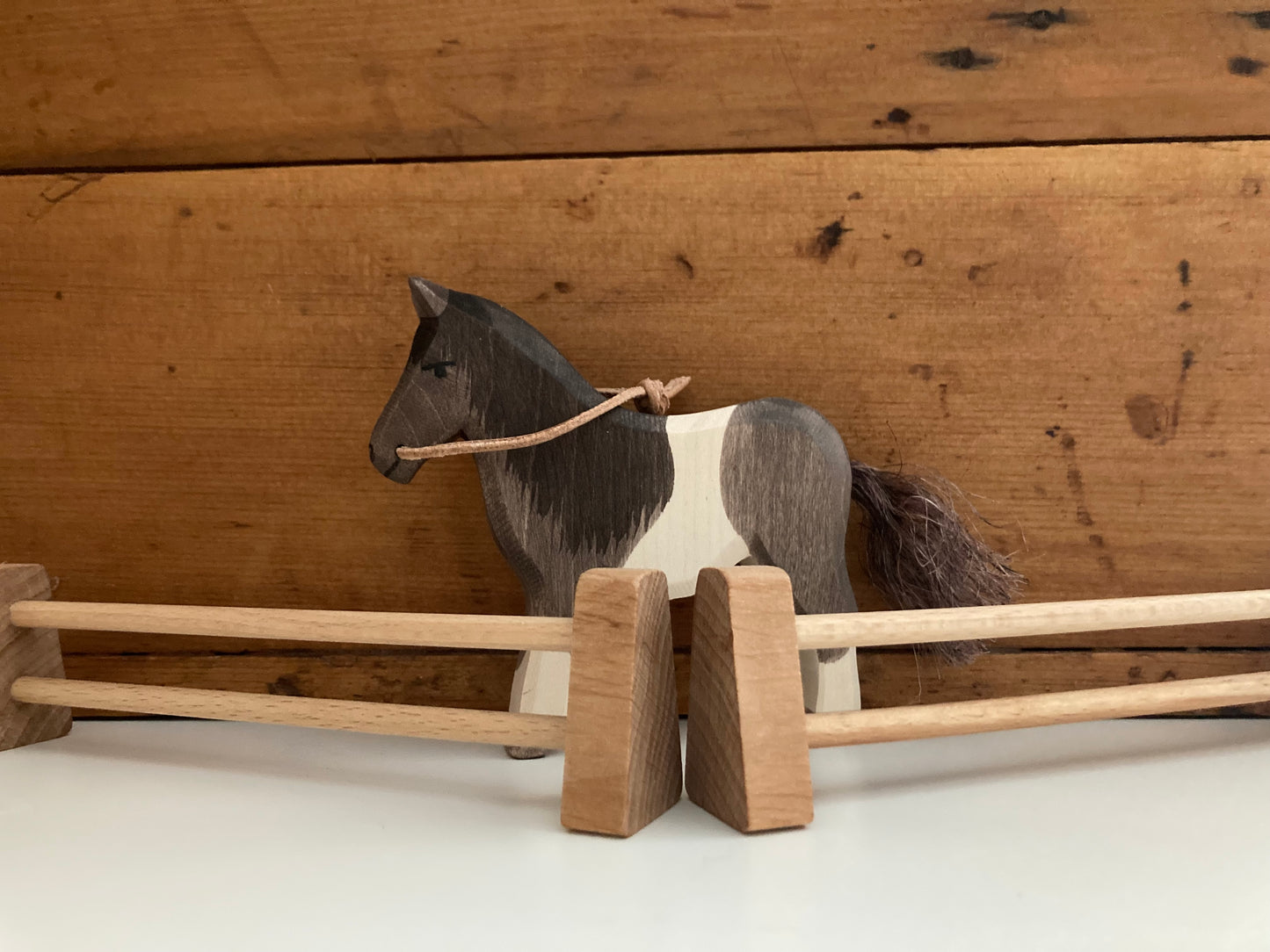 Wooden Dollhouse Play - PINTO PONY