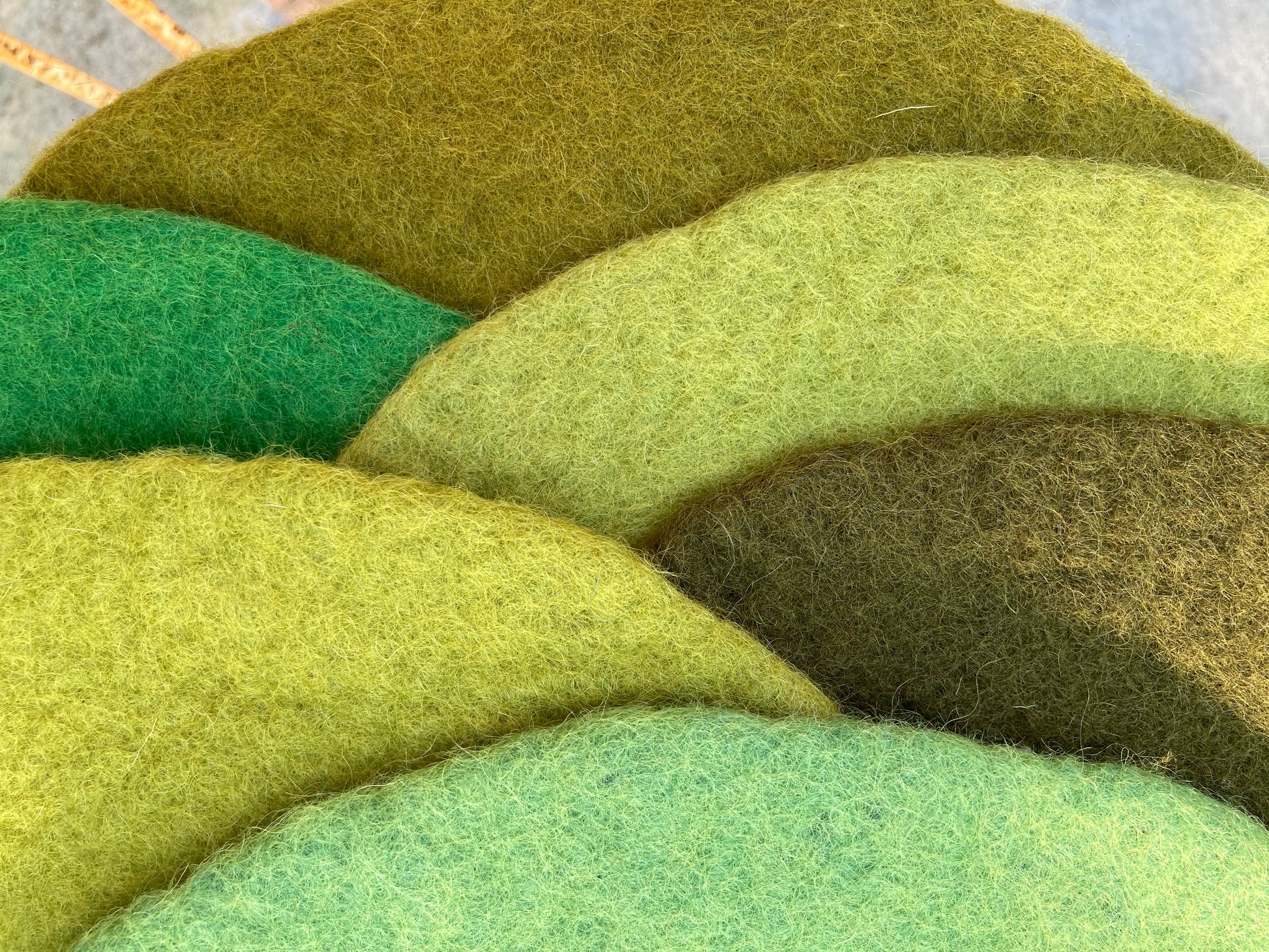 Dollhouse Play - FELTED WOOL LANDSCAPE MAT – Gnomes & Acorns