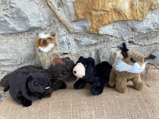 Soft Mini Puppet Set - Wild ANIMALS of ATLANTIC MARITIME FORESTS