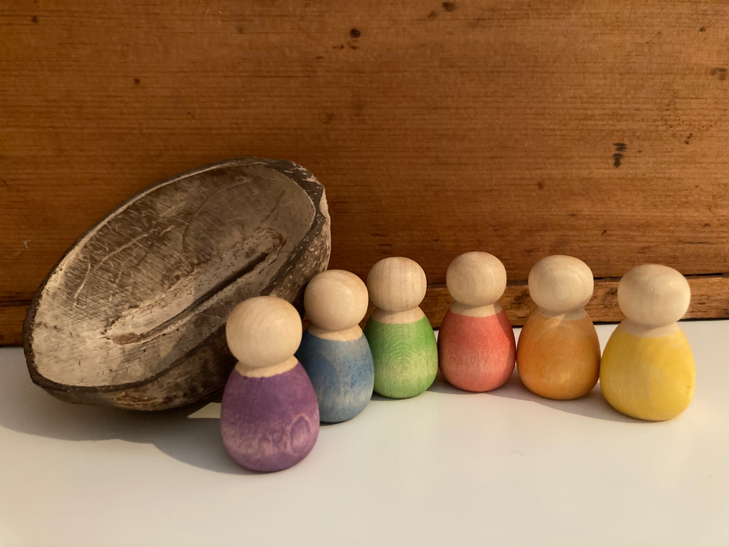 Wooden Toy by Grapat - BABY NINS, all 6!