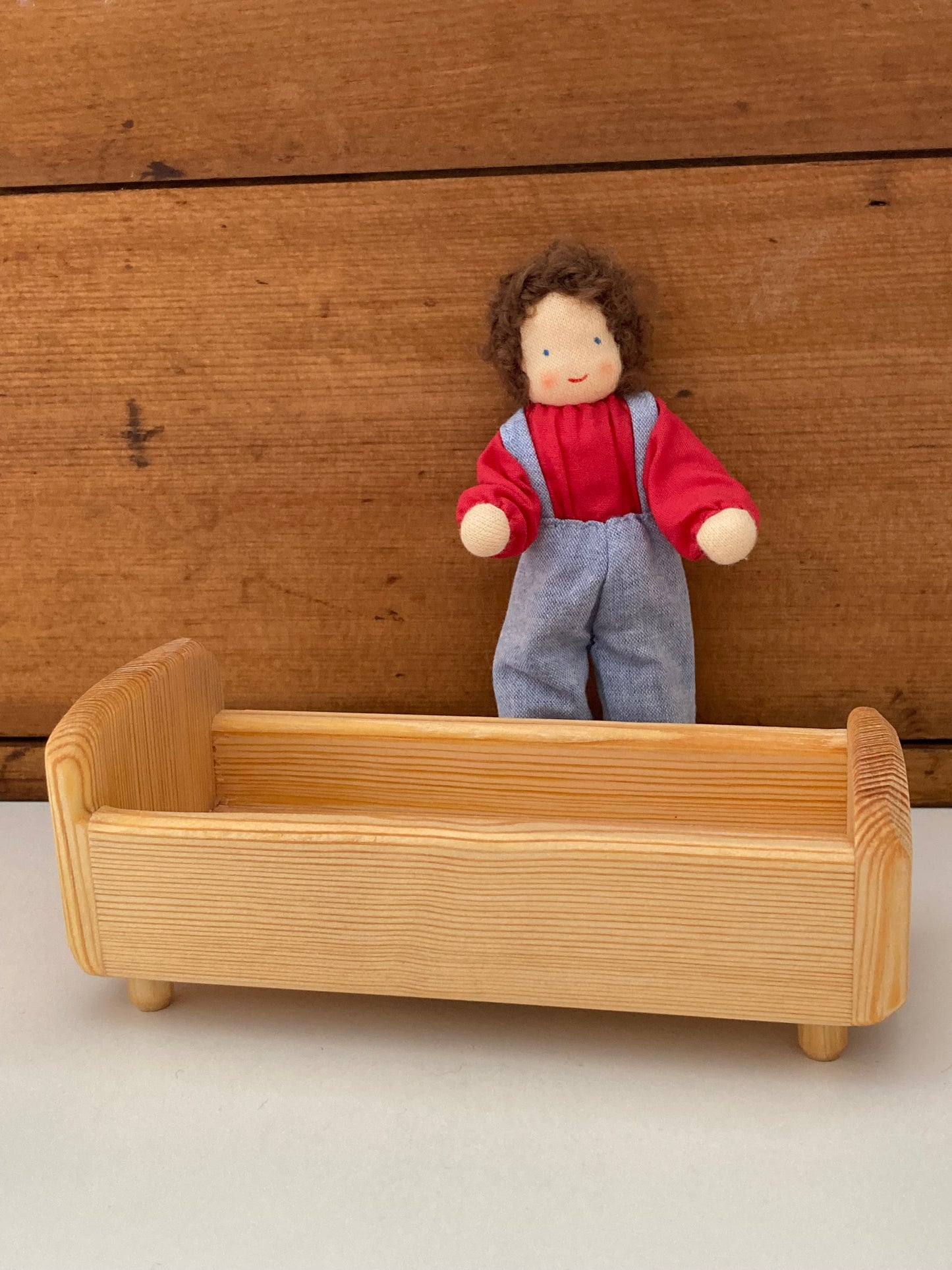 Wooden Dollhouse Furniture - Debresk DOLL BED