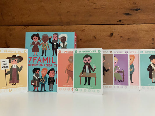 Educational Card Activity Set - FAMOUS PEOPLE CARD GAME (in French!)